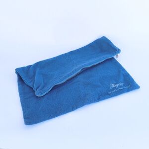 HAGERTY SILVERSMITH | Cloth Blue Storage Zipper Pouch Bag 14"